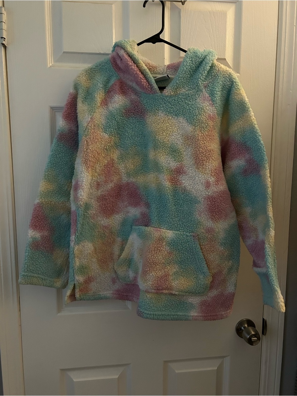 Rue21 Cozy Collection Pastel Tie-Dye Sherpa Pullover - Blue & Pink